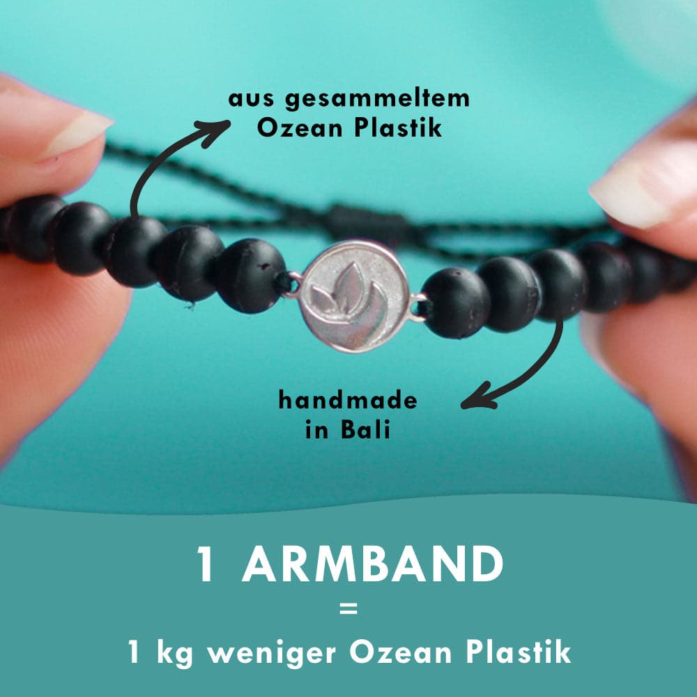 Armband schwarz "OCEAN PLASTIC"