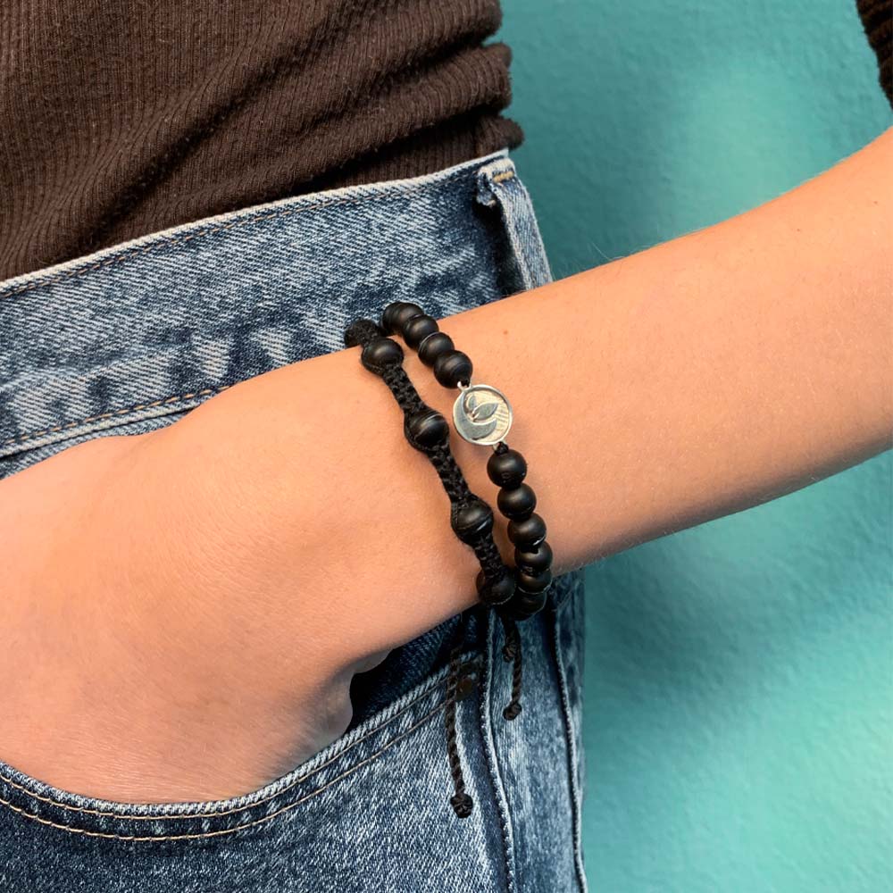 Armband schwarz "OCEAN PLASTIC"
