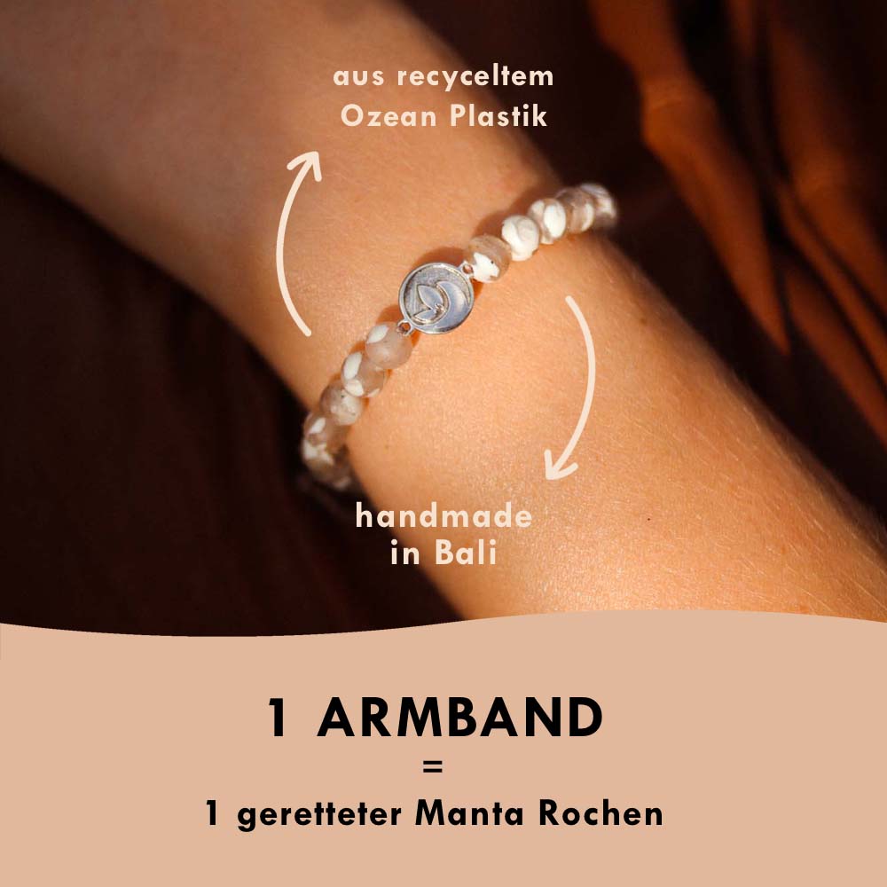 Armband weiß "MANTA"