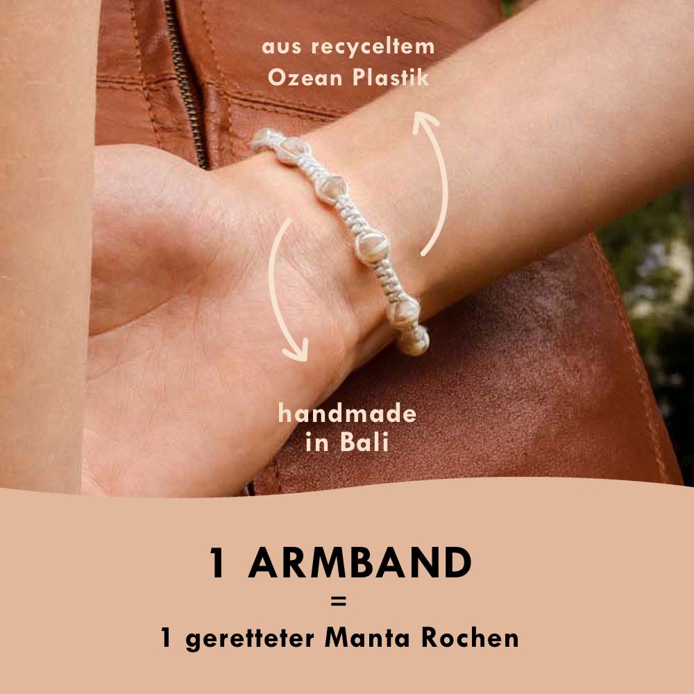 Armband weiß "MANTA"